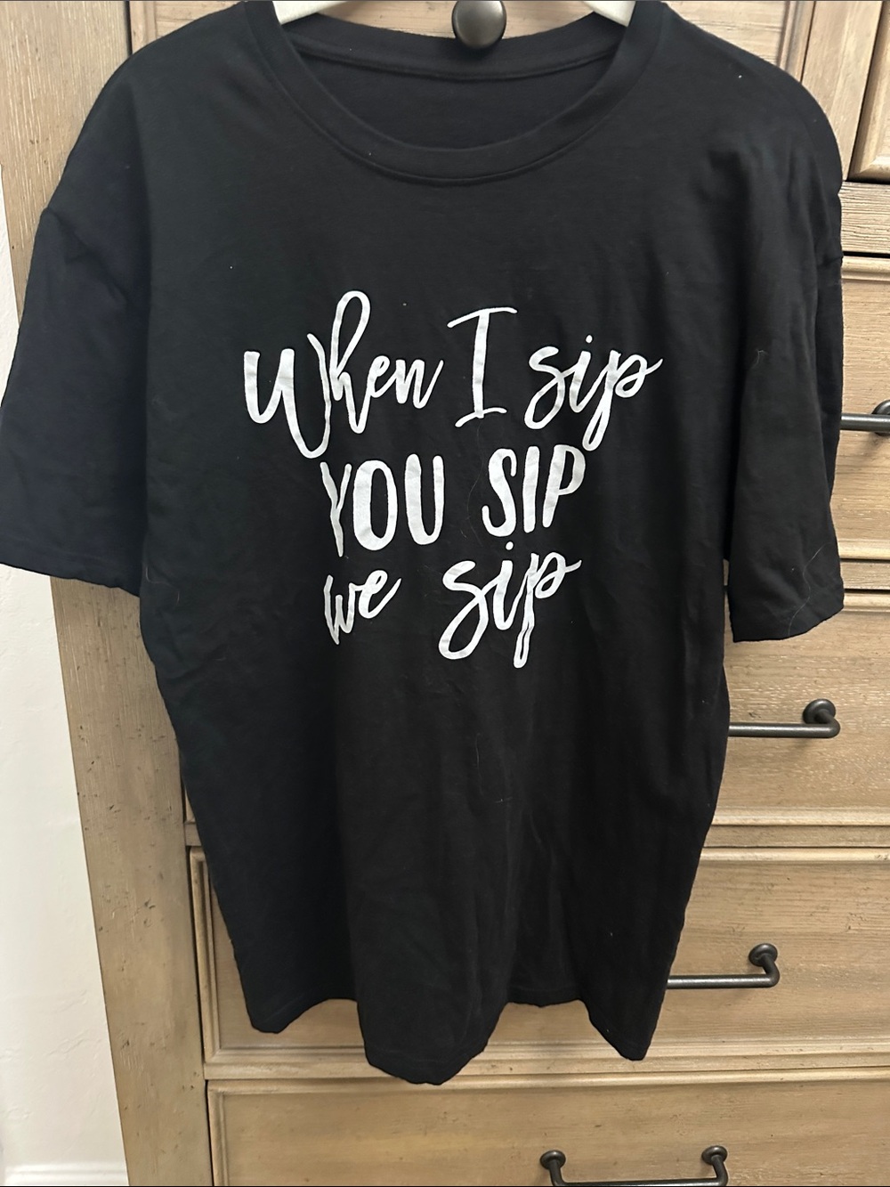 Amazon Black Short Sleeve Graphic Tee with White Script